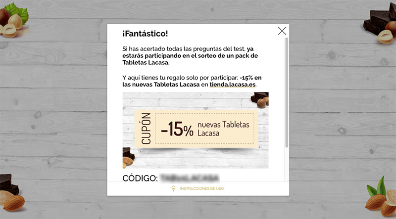 ejemplo de acción del día del padre de chocolates lacasa