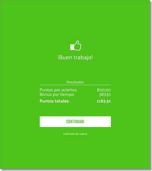 puntuacion juego