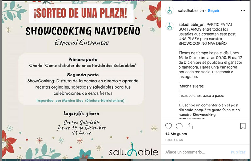 ejemplo de sorteo para un curso