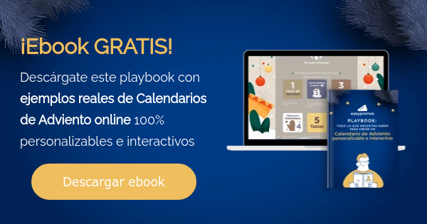 ¡Ebook GRATIS! Descárgate este playbook con ejemplos reales de Calendarios de Adviento online 100% personalizables e interactivos  