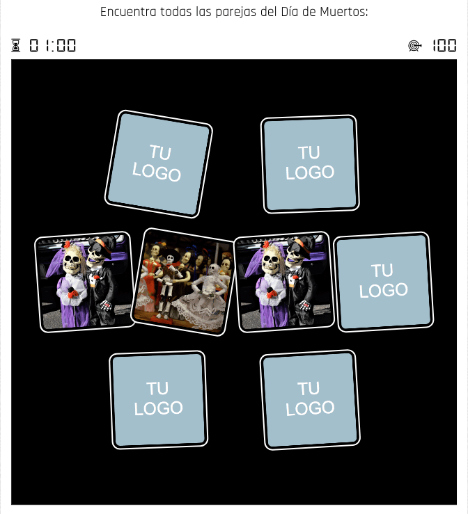 memory juego dia de muertos