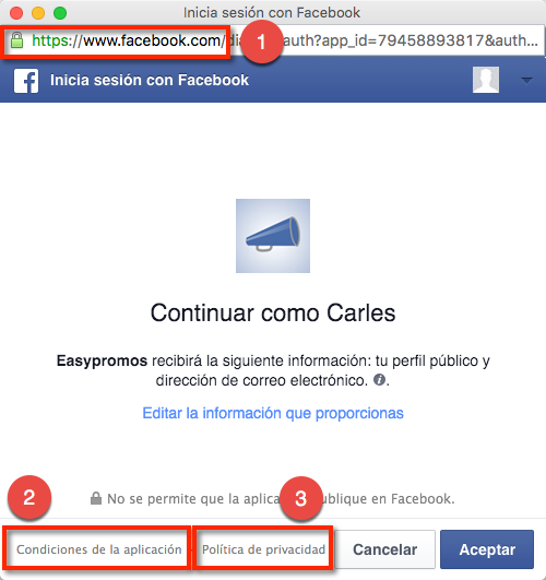 permisos FB